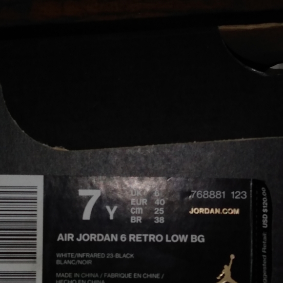 Air Jordan 6 low 'Infrared' - Picture 5 of 8